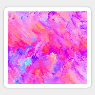 Vibrant Abstract Painting Sticker